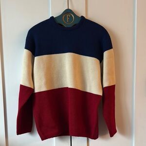 Vintage Ôkāne Heavy Wool Striped Sweater - L
